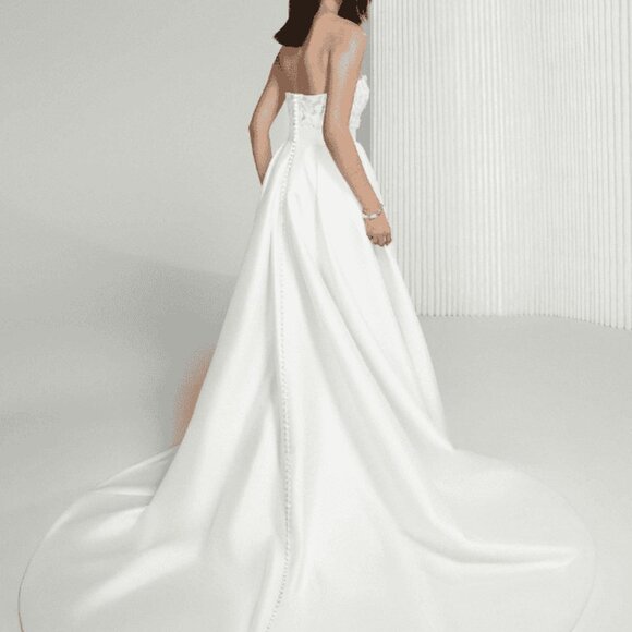 Justin Alexander Marie 99214 Bridal Wedding Gown Dress (Size 6) - Picture 2 of 2